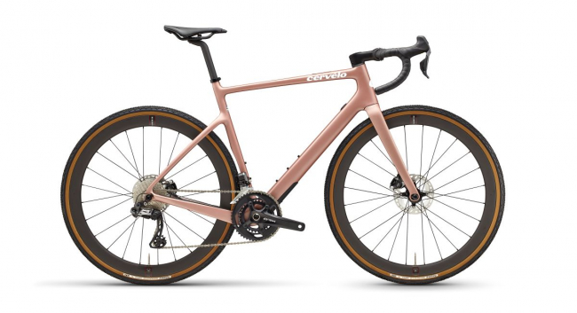 Cervélo Aspero-5 Gravel Disc Shimano GRX RX815 Di2 2x11 Rosa Champagne My23