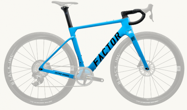 Factor Kit Cuadro Carbono OSTRO Gravel V.A.M Disc Azul Heritage