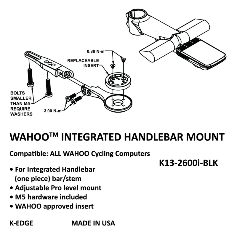 integrated handlebar mount